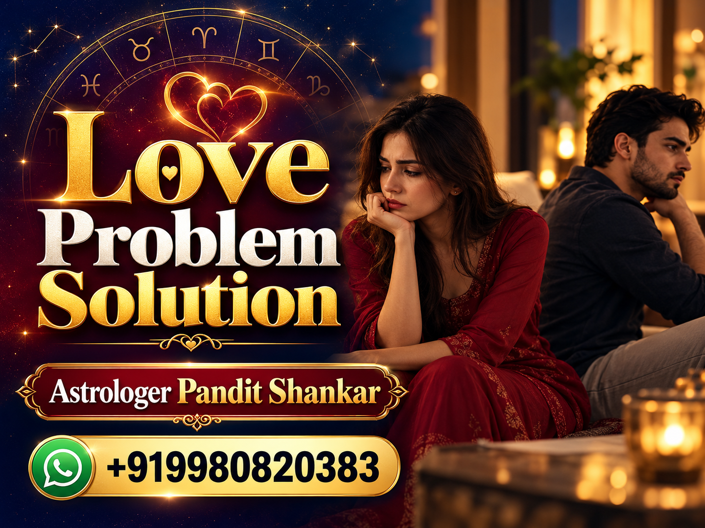 Love Problem Solution Astrology Poster
